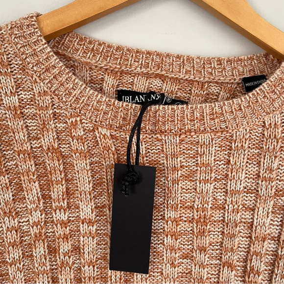 BlankNYC Heather Ribbed Knit Crewneck Sweater Size Medium NWT - Picture 7 of 8